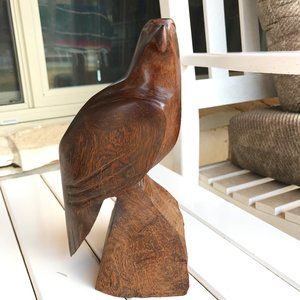 Vintage Walnut Carved Eagle